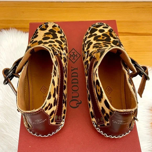 Quoddy Leopard Print Women's Shoes with Brown Accents - Picture 7 of 15